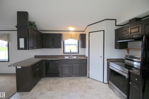 41- 5220 44 Avenue, Calmar, AB - Indoor Photo Showing Kitchen With Double Sink