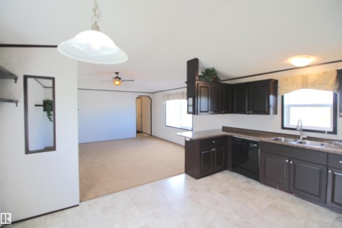 41- 5220 44 Avenue, Calmar, AB - Indoor Photo Showing Kitchen With Double Sink