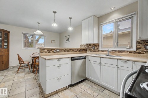 3706 41 Avenue Nw, Edmonton, AB - Indoor Photo Showing Kitchen With Double Sink