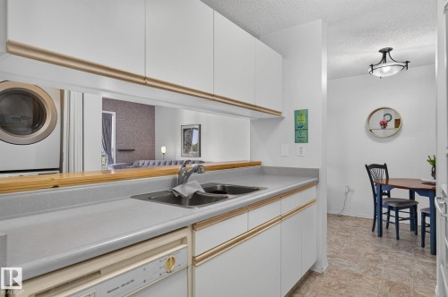 #414 10636 120 St Nw, Edmonton, AB - Indoor Photo Showing Kitchen With Double Sink