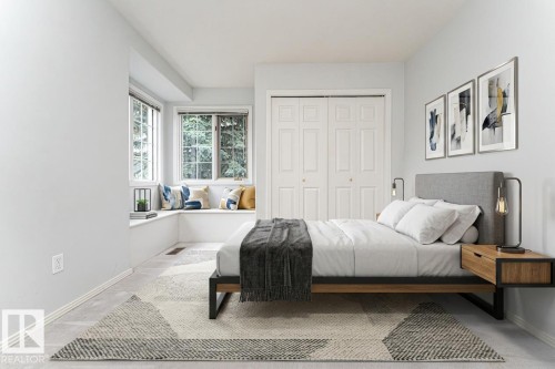 virtually staged - 300 Ferris Way Nw, Edmonton, AB - Indoor Photo Showing Bedroom