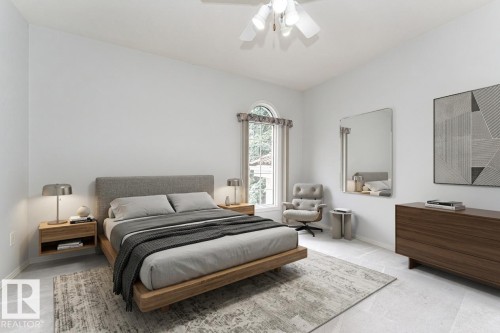 virtually staged - 300 Ferris Way Nw, Edmonton, AB - Indoor Photo Showing Bedroom