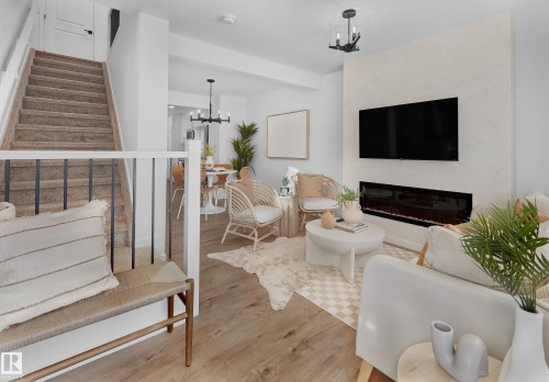 #74 3705 141 St Sw, Edmonton, AB - Indoor With Fireplace