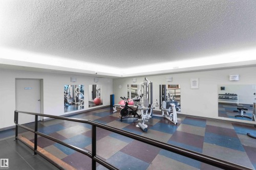 Gym - #708 9939 109 St Nw, Edmonton, AB - Indoor Photo Showing Gym Room