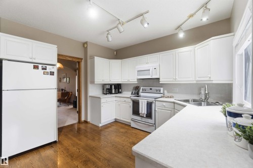 1080 Wedgewood Boulevard Nw, Edmonton, AB - Indoor Photo Showing Kitchen With Double Sink