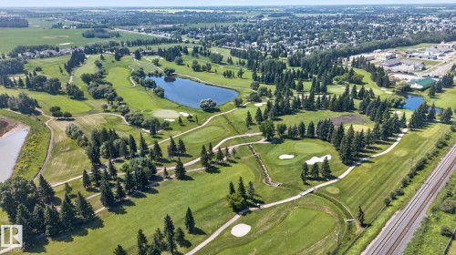 Expansive golf course featuring multiple greens, fairways, and sand traps - 191 Brookview Place, Stony Plain, AB - Outdoor With View