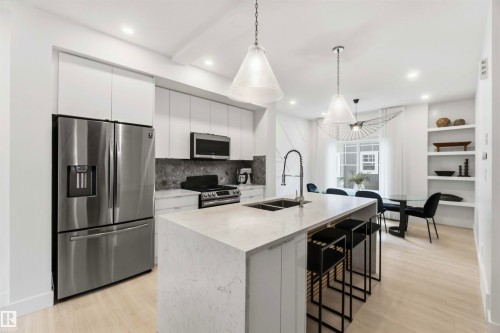 Welcome to #67 230 Edgemont Road NW - #67 230 Edgemont Rd Nw, Edmonton, AB - Indoor Photo Showing Kitchen With Double Sink With Upgraded Kitchen