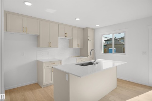 2135 210 Street Nw, Edmonton, AB - Indoor Photo Showing Kitchen With Double Sink