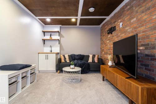 8916 217 Street Nw, Edmonton, AB - Indoor With Fireplace
