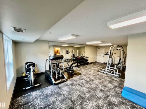 #213 396 Silver Berry Rd Nw, Edmonton, AB - Indoor Photo Showing Gym Room