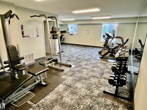 #213 396 Silver Berry Rd Nw, Edmonton, AB - Indoor Photo Showing Gym Room