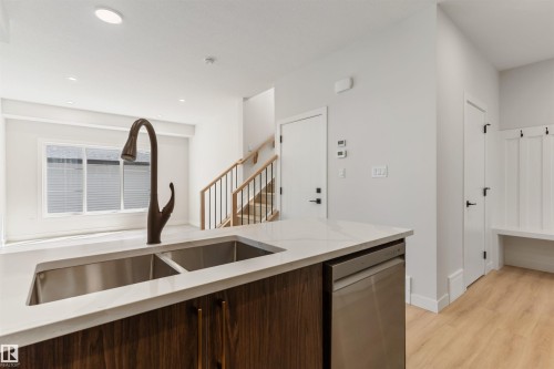 11229 96 Street Nw, Edmonton, AB - Indoor Photo Showing Kitchen With Double Sink