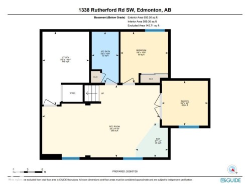 Floor plan - 1338 Rutherford Road Sw, Edmonton, AB - Other