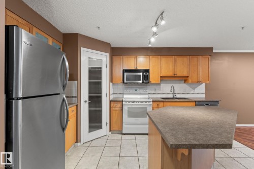 #203 8909 100 St Nw, Edmonton, AB - Indoor Photo Showing Kitchen