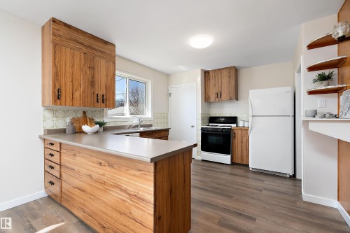 9747 66 Avenue Nw, Edmonton, AB - Indoor Photo Showing Kitchen