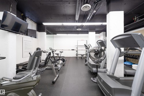 #302 10160 115 St Nw, Edmonton, AB - Indoor Photo Showing Gym Room