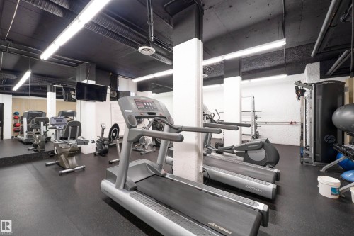 #302 10160 115 St Nw, Edmonton, AB - Indoor Photo Showing Gym Room