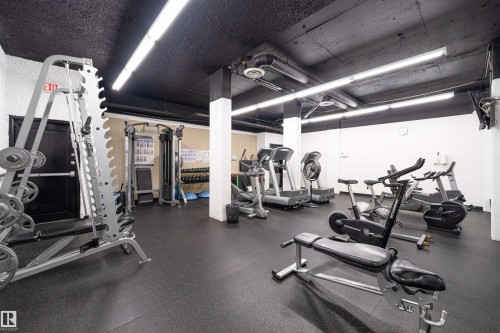 #302 10160 115 St Nw, Edmonton, AB - Indoor Photo Showing Gym Room