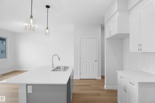 2241 194A Street Nw, Edmonton, AB - Indoor Photo Showing Kitchen With Double Sink With Upgraded Kitchen