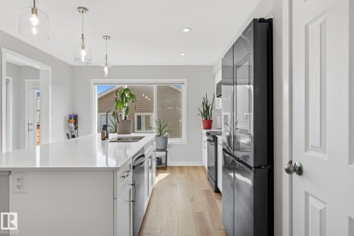 17355 6 Street Ne, Edmonton, AB - Indoor Photo Showing Kitchen With Double Sink With Upgraded Kitchen