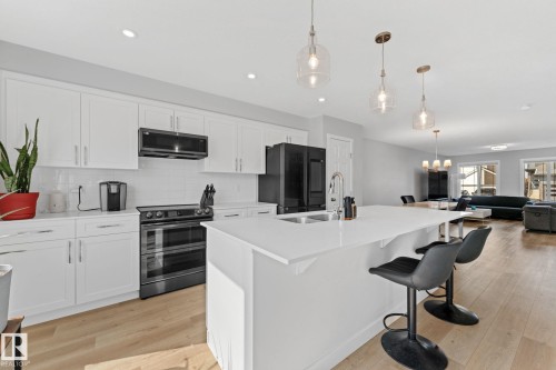 17355 6 Street Ne, Edmonton, AB - Indoor Photo Showing Kitchen With Upgraded Kitchen