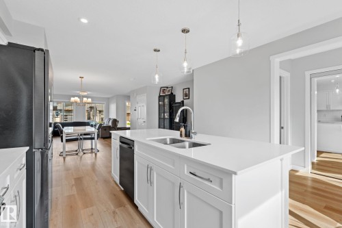 17355 6 Street Ne, Edmonton, AB - Indoor Photo Showing Kitchen With Double Sink With Upgraded Kitchen