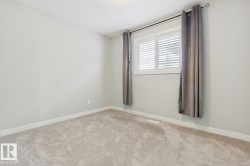 Light-toned wall paint and plush carpeting establish a neutral backdrop - 