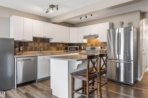 20032 53A Avenue Nw, Edmonton, AB - Indoor Photo Showing Kitchen With Stainless Steel Kitchen