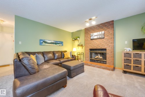 6212 179 Street Nw, Edmonton, AB - Indoor Photo Showing Living Room With Fireplace
