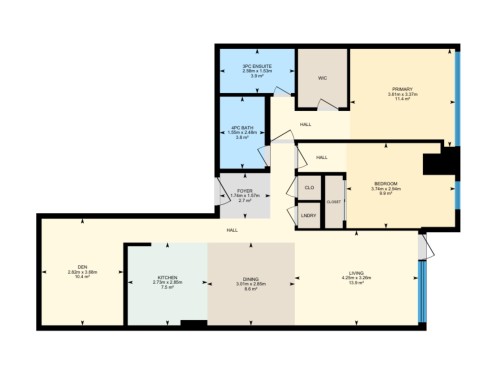Floor plan - #910 10238 103 St Nw, Edmonton, AB - Other