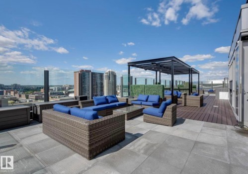 #910 10238 103 St Nw, Edmonton, AB - Outdoor With Deck Patio Veranda