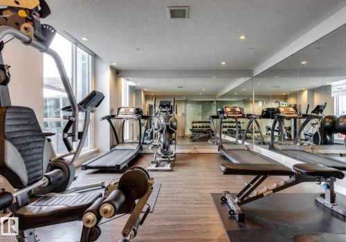 #910 10238 103 St Nw, Edmonton, AB - Indoor Photo Showing Gym Room