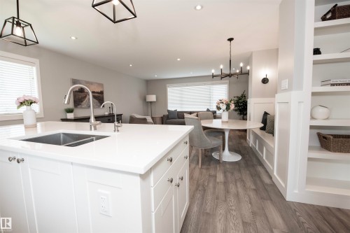 12107 131 Avenue Nw, Edmonton, AB - Indoor Photo Showing Kitchen With Double Sink With Upgraded Kitchen