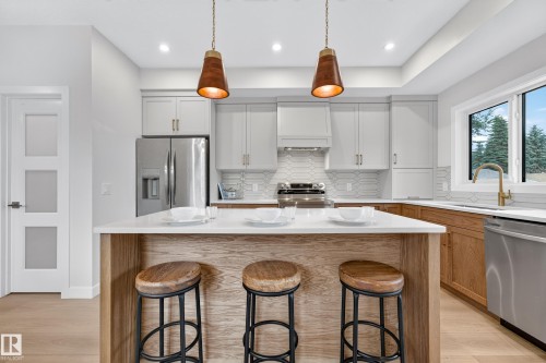 5604 105 Avenue Nw, Edmonton, AB - Indoor Photo Showing Kitchen With Upgraded Kitchen