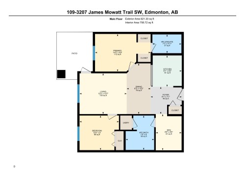Floor plan - #109 3207 James Mowatt Tr Sw, Edmonton, AB - Other