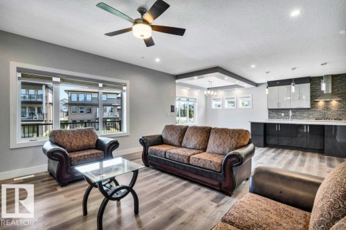 4403 Triomphe Gate, Beaumont, AB - Indoor Photo Showing Living Room
