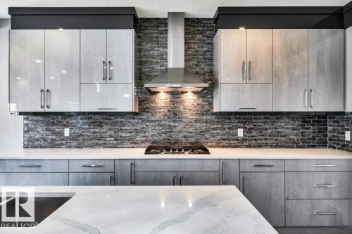 4403 Triomphe Gate, Beaumont, AB - Indoor Photo Showing Kitchen With Upgraded Kitchen