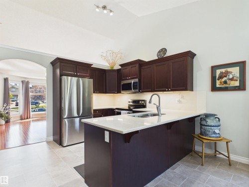 2043 Christopher Close, Sherwood Park, AB - Indoor Photo Showing Kitchen With Double Sink