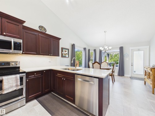 2043 Christopher Close, Sherwood Park, AB - Indoor Photo Showing Kitchen With Double Sink