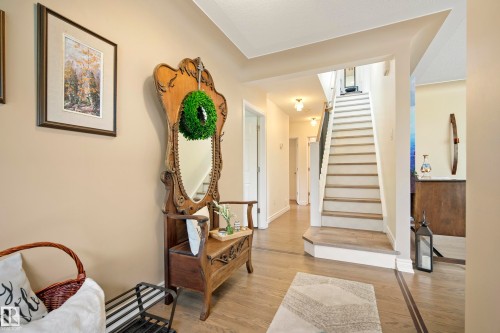 leading to upper level addition - 7215 96B Avenue Nw, Edmonton, AB - Indoor Photo Showing Other Room