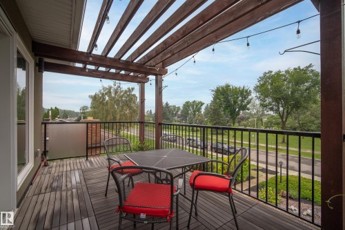 off the family room - 7215 96B Avenue Nw, Edmonton, AB - Outdoor With Deck Patio Veranda With Exterior