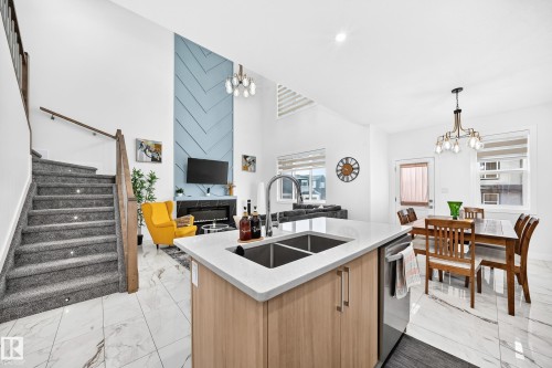 3605 41 Avenue, Beaumont, AB - Indoor Photo Showing Kitchen With Double Sink