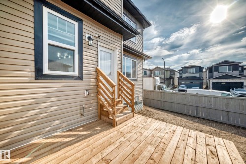 3605 41 Avenue, Beaumont, AB - Outdoor With Deck Patio Veranda With Exterior
