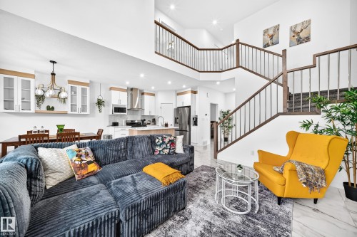 3605 41 Avenue, Beaumont, AB - Indoor Photo Showing Living Room