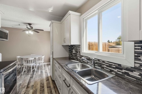 135 Birch Drive, Gibbons, AB - Indoor Photo Showing Kitchen With Double Sink