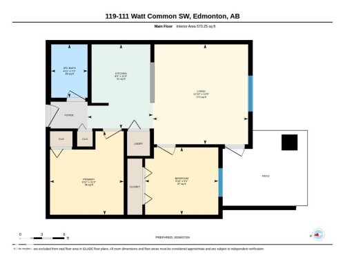 Floor plan - #119 111 Watt Cm Sw, Edmonton, AB - Other