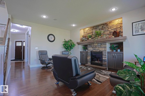 91 Danfield Place, Spruce Grove, AB - Indoor With Fireplace