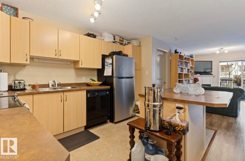 #203 17407 99 Av Nw, Edmonton, AB - Indoor Photo Showing Kitchen With Double Sink