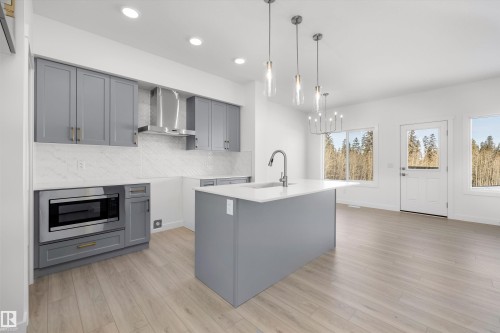 4182 Kinglet Drive Nw, Edmonton, AB - Indoor Photo Showing Kitchen With Upgraded Kitchen
