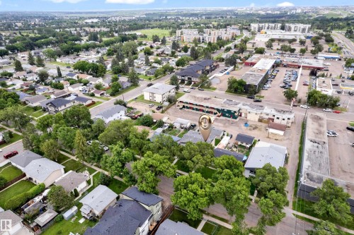 Aerial perspective showcasing the property marker within a developed urban setting - 11817 37 Street Nw, Edmonton, AB - Outdoor With View
